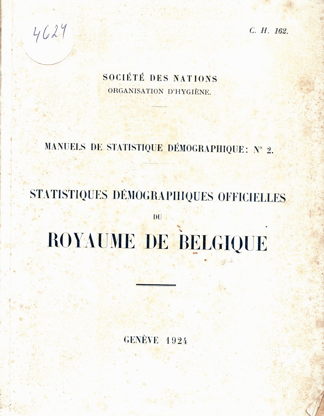  Statistiques demographiques officielles du Royaume de Belgique.
