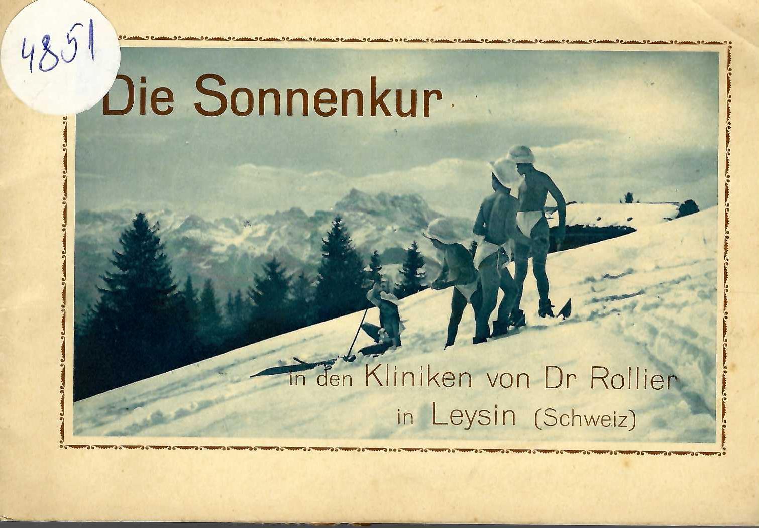  Die Sonnenkur in den Klinikenvon d-r Rollier in Leysin (Schweiz)