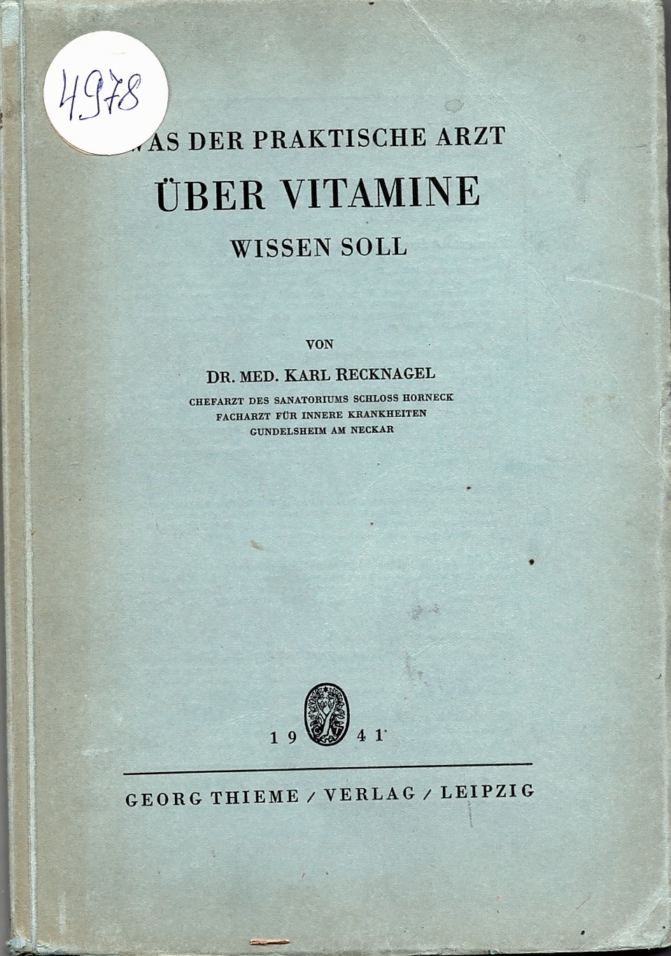  Was der praktische arzt Uber Vitamine wissen soll. 
