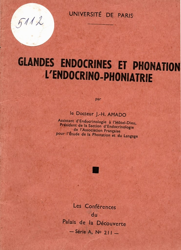  Grandes Endocrineset Phonation L'Endocrino phoneatrie