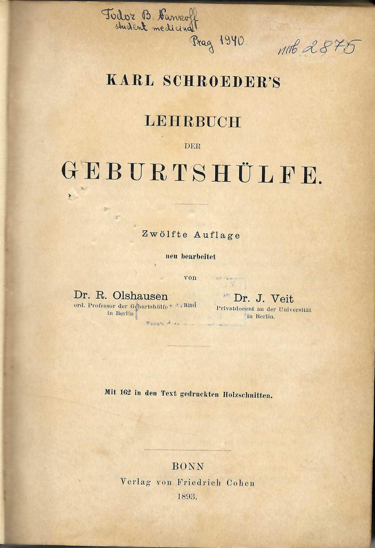  Lehrbuch der Geburtshulfe