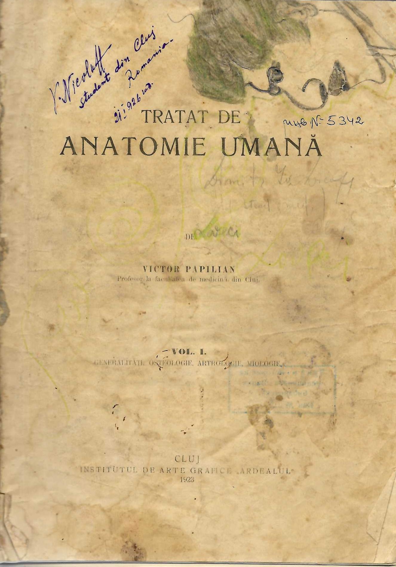   Tratat de Anatomie umana