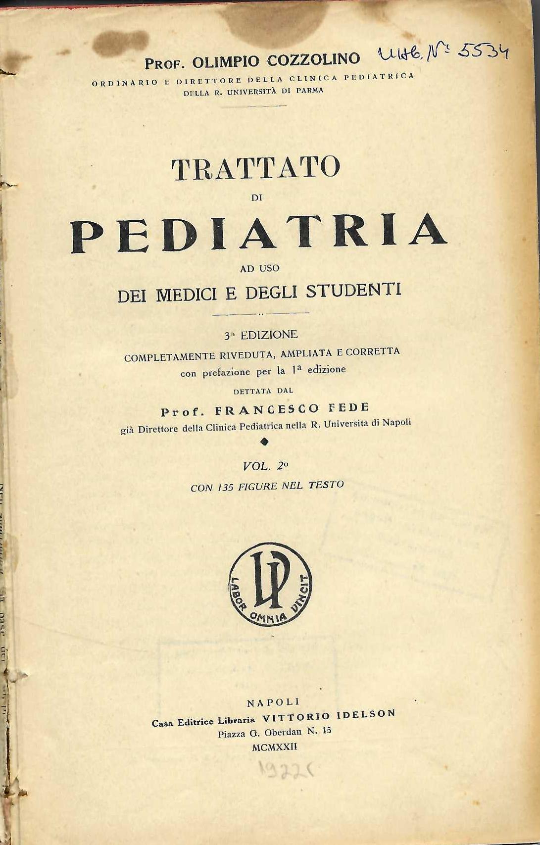  Trattato di Pediatria