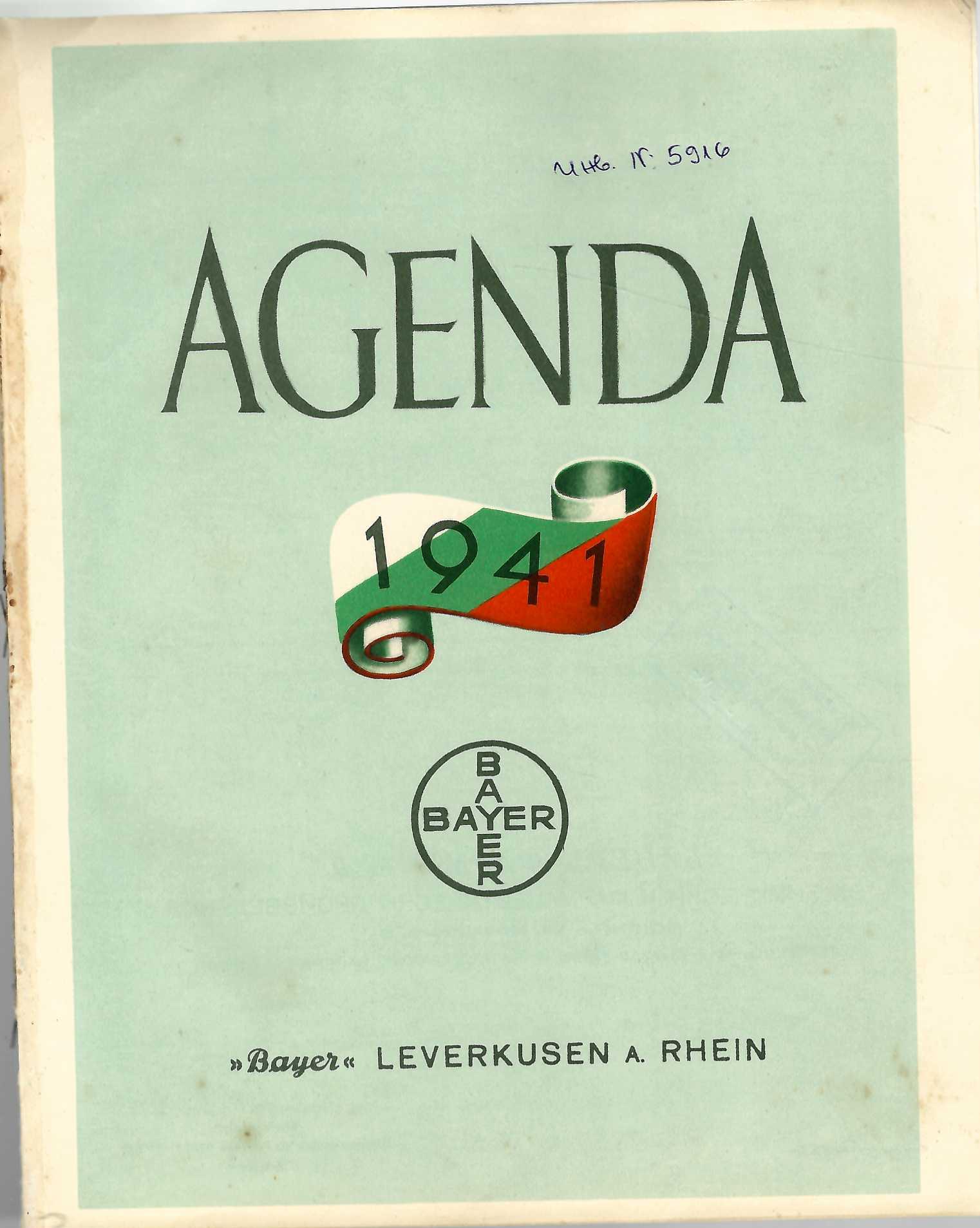  Лекарски дневникъ за 1941 г. на Bayer